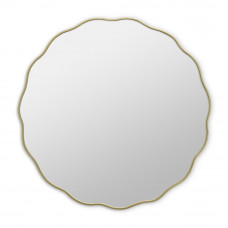 Круглое зеркало 60 см в золотой волнистой раме Fancy S Gold (Фэнси) Smal Ø60 см 