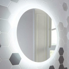 Круглое настенное зеркало 70 см со светодиодной LED-подсветкой Балтазар 