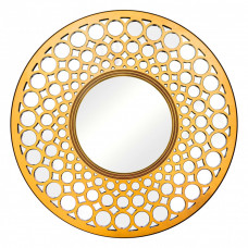 Круглое зеркало 50 см в золотой декоративной раме Round Gold 